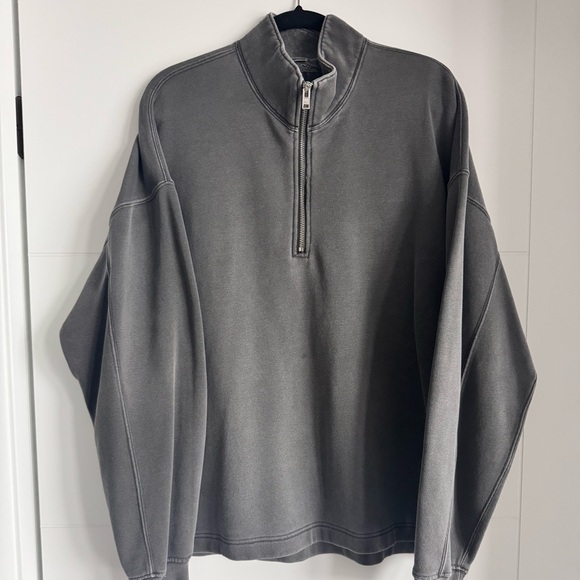 Abercrombie & Fitch Other - Abercrombie Men's Charcoal Quarter-Zip Sweater